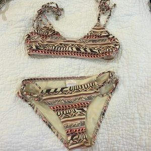 Target swimsuit 2 piece brand xhilaration worn less than twice